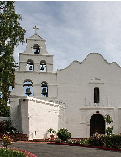 Spanish Mission style architecture building.